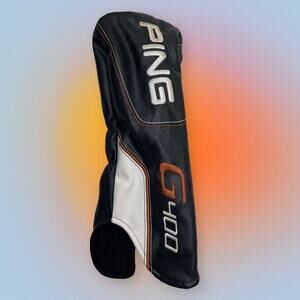 PING G4OO DRIVER HEADCOVER GOLF HEAD COVER BLACK WHITE